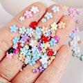Miniatyrbillede 3 af 4: 3d Flower Nail Charm for nagelkonst selvdesigner Tillbehör Hantverk