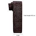 Miniatyrbillede 3 af 4: 1stk Strikket Stof Slips Strik Slips Slips Vaskbar Smal Jersey Solid