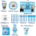 Miniatyrbild 2 av 5: 92 st Baby Boss Party Fournitures Pour Garons Baby Boss Anniversaire