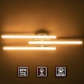 Miniatyrbillede 3 af 4: Led loftslys, 21w Moderne Parallel Strip Design Loftslysekrone