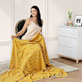 Miniatyrbild 5 av 5: Inya Slängfilt Strukturerad Solid Mjuk Soffa Soffa Överdrag Dekorativ nordisk stickad filt Tyngd juldekor Plädar CL-yellow 127x172cm