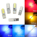 Pikkukuva 2 / 5: 2x Auto Led T10 194 W5w Dc 12v Canbus 6smd 5050 Silikonikuori Led Valot Polttimo Ei Error Led Pysäköinti Sumu Takavalo Auto Auton Lamppu Yellow