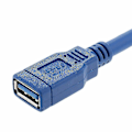 Miniatyrbillede 1 af 2: Usb 3.0 retvinklet han til usb 3.0 hun forlængerkabel 1 fod Super hastighed hurtig