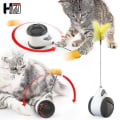 Miniatyrbild 2 av 5: Hhcx-tumbler Swing Toys For Cats Kitten Interactive Balance Car Cat Chasing Toy With Catnip(black)