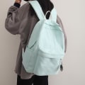Miniatyrbilde 4 av 5: Kul tegneseriebroderi kvinner ryggsekk kvinne vanntett nylon skulderveske Kawaii reise boksekk skolesekk for tenåringsjenter green with pendant