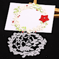 Miniatyrbillede 5 af 5: Xmas Flower Garland Cutting Die Diy Scrapbog Papir Cards Making Craft Decor