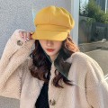 Miniatyrbillede 4 af 5: Stilfuld Baskerhat Uld Kvinder Splejsning Vintage Beanie Gatsby Bakerboy Octagonal