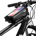 Miniatyrbild 1 av 5: Regntät Cykelväska Ram Fram Top Tube Cykel Cykel Cykelväskor Vattentät 6.5in Telefon Touchscreen Mtb Tillbehör black