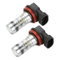 Miniatyrbilde 1 av 2: 2x H8 H11 H16 6000k hvit 100w høyeffekt LED-tåkelys kjørepære