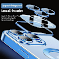 Miniatyrbild 3 av 4: Mode Transparent Magnetisk Trådlöst Case För Magsafe För Iphone 14 Plus 13 12 11 Pro Max Plating Mjukt Cover Red For iPhone 14 Plus