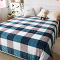 Miniatyrbillede 2 af 5: Populære japanske flanneltæpper Tykkede varme lagner Kontortæpper Sovesal Nap Tæpper Gave Engros 200*230cm lysegrøn firkant 200*230cm light green square