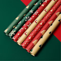 Miniatyrbild 2 av 5: 5 ark Julklappspapper Presentpapper Kraftpåsar Juldekoration D