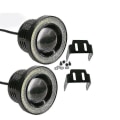 Pikkukuva 4 / 5: 2kpl Auton Sumuvalo Angel Eyes Halo Ring Pyöreä Led Ajovalot Universal 3 inch White