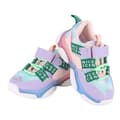 Pink Børne LED Lysende Sneakers Størrelse 23 Åndbart Mesh Anti Slip Blødt Kunstlæder til 1-6 År