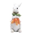 Miniatyrbild 1 av 4: Söt påskkanin håller ägg prydnadsföremål Påskharen håller morötter prydnadsföremål Glad påskfest Dekoration för hemmet carrot