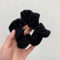 Pikkukuva 1 / 4: Uusin korealainen nainen iso elegantti silkkikuminauha hiusnauha yksivärinen hiussolmiot naisten poninhäntä hiustarvikkeet Style 3