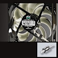 Pikkukuva 3 / 5: 120 120 mm Pwm rungon tuuletin Gale Volume Hiljainen tuuletin 12025 rungon tuuletin (ei valoa) Black