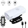 Miniatyrbilde 1 av 5: Sykkel Sykkellys Usb Led Oppladbart sett Mtb landeveissykkel Front Bak Frontlykt Lampe Lommelykt Sykkellys Sykkeltilbehør C