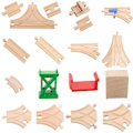 Pikkukuva 3 / 4: Hhcx-tbkjoys puiset junaradat rautatietarvikkeet Kaikenlaiset puuraidan eri komponentit opetuslelut Double Curvature A