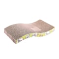 Miniatyrbild 2 av 5: Cat Scratching Board med premium scratch texturer Design krökt form Vändbar användning Slitstark skrapdyna Small candy bar