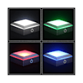 Miniatyrbild 2 av 5: LED-ljusbas Visa Stand Display Platta med Touch Switch för 3D Laser Crystal
