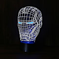 Miniatyrbillede 3 af 4: Hhcx-iron Man Mask 3d Led Natlampe Børne Soveværelse Bordlampe