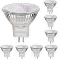 12V 35W Halogenlampor Gu5.3 Spotsockel Varmvit, Dimbara, 8-pack 50W