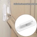 Miniatyrbilde 2 av 3: 8 stk Home Blind Cord Holder Selvklebende Gardinkroker String Wrap Cleat Tool