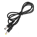 Pikkukuva 2 / 5: Power 5,5 x 2,1 mm uros 5,5 x 2,5 mm uros kaapeli LED-CCTV-kameralle kannettavalle tietokoneelle musta Black