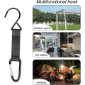 Pikkukuva 3 / 4: Vuorikiipeilymatkakoukku monitoiminen metallisolki reppuhihna (musta)