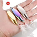 Miniatyrbild 3 av 5: 10st Metall Spinner Sked Lures Fiskedrag Konstgjorda Fiskedrag Fiskeredskap 10Pcs Colorful 25g