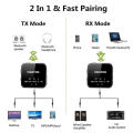 Miniatyrbillede 3 af 5: Bluetooth 5.0-modtager og -sender Aptx Hd Ll Håndfrit opkald 3,5 A Standard Standard
