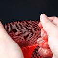 Miniatyrbild 3 av 5: Återanvändbar nätpåse, 100 bitar mesh i nylon , förpackningsnät för frukt och grönsaker, för nätpåse för ägg