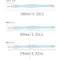 Miniatyrbilde 5 av 5: 3 stk cuticle trimmer pusher, dobbel hode cuticle pusher, for manikyr, pedikyr