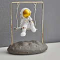 Miniatyrbild 3 av 4: Stimulering Astronaut Ormament Med Gunga Slitstark Långvarig Avtagbar Unik Modedräkt För Reflection