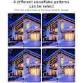 Miniatyrbilde 5 av 5: Christmas Snowflake Projector Lights Vanntett Led Innendørs Utendørs Bruk Projektor