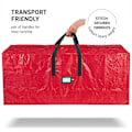 Miniatyrbild 3 av 5: Hhcx-large Christmas Tree Storage Bag - Fits Up To 9 Ft Tall Holiday Artificial Disassembled Trees With Durable Reinforced Handles & Dual Zipper - Wat red 135*34*68cm