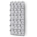Miniatyrbillede 1 af 4: Over The Door Shoe Organizer 24 store meshlommer passer til soveværelset - hvid