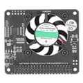 Kylfläktmodul med strömbrytare Justerbar hastighet för Raspberry Pi 4B 3B+/3B