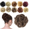 Miniatyrbild 1 av 3: Hairpiece Hair Extension Bun Hairpiece Wavy Messy Top Bun Hästsvans för kvinnor