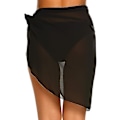 Pikkukuva 1 / 5: Naisten lyhyet sarongit Beach Wrap Läpinäkyvät bikinit Cover BLACK M