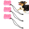 Miniatyrbilde 5 av 5: 3:a sett Pet Dogloudness Tre volym justerbar tränare visselpipa Clicker Marker Aid Guiderosa