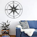 Pikkukuva 4 / 4: Metal Guideline Neulamaalaus Navigointikoristelu, Seinälle ripustettava Beach Theme House Decoration (musta) 1kpl