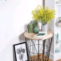 Miniatyrbilde 3 av 5: 4 stk kunstig blomst lilla kunstig blomsterdekorasjon plast blomsterdekorasjon kunstig blomst (roserød) yellow