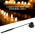 Miniatyrbillede 3 af 5: Stearinlys Snuffer, rustfrit stål Langt håndtag stearinlysprop Sikker slukker Snuffer til at slukke flammen Black
