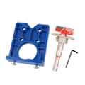 Miniatyrbild 2 av 10: Dold Hinge Jig Kit 35mm ABS med exakt legering Hinge Borrningshål Router Jig för möbler