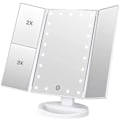 Miniatyrbild 1 av 3: Den nya Sminkspegel, 3 sidor Sminkspegel Bordsspegel med 21 led Vikbar Dimbar 180 grader Justerbar rotation 1x 2x 3x