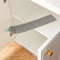Pikkukuva 3 / 5: Vuoteen pölyharja pitkävartinen moppi uudelleenkäytettävä mikrokuituinen pölynkerääjä lakaisuharja 4 kpl kankaalla With 4 PCS Cloth