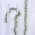 Miniatyrbillede 3 af 5: 2 stykker kunstig Eucalyptus Garland Eucalyptus Blade Vines Håndlavet krans