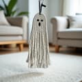 Handvävd Spöke Bomullsrep Hängande Dekoration – Halloweenfest Boho Makramé Prydnad Ghost 1
